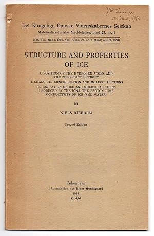 Seller image for Structure and Properties of Ice for sale by Attic Books (ABAC, ILAB)