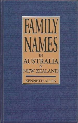 Imagen del vendedor de Family Names in Australia and New Zealand a la venta por Fine Print Books (ABA)