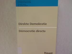Imagen del vendedor de Direkte Demokratie. Dmocratie directe. a la venta por Antiquariat Bookfarm