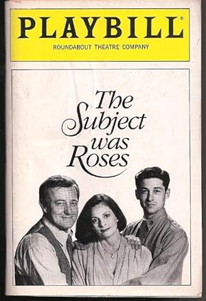 Imagen del vendedor de Subject Was Roses, the (Playbills) a la venta por DR Fine Arts