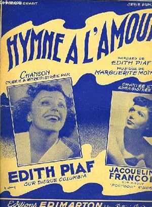 Seller image for HYMNE A L'AMOUR piano et chant for sale by Le-Livre