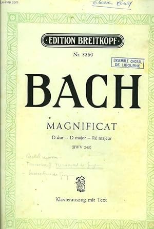 Seller image for MAGNIFICAT D-dur - D major- R majeur for sale by Le-Livre