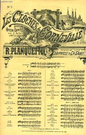 Seller image for N5 CHANSON DES CLOCHES sonne, sonne, sonne extrait de "Les cloches de Corneville" for sale by Le-Livre