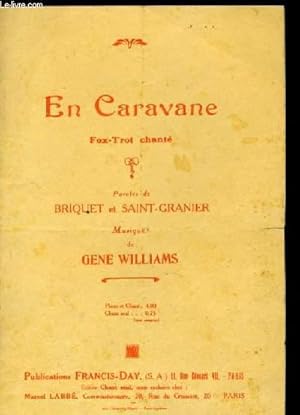 Bild des Verkufers fr EN CARAVANE fox-trot chant PARTITION POUR LE CHANT zum Verkauf von Le-Livre