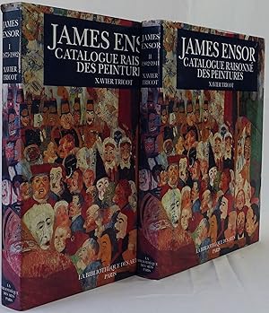 Image du vendeur pour James Ensor. Catalogue raisonn of the paintings. 2 Bnde. Kln 1992. 4to. 720 Seiten. Mit 85 Farbtafeln und ber 1000 Abbildungen. Orig.-Leinenbnde mit Schutzumschlag in Schuber. mis en vente par Antiquariat Schmidt & Gnther