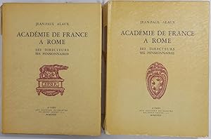 Bild des Verkufers fr Acadmie de France a Rome ses directeurs, ses pensionnaires. 2 Bnde. Paris 1933. 4to. 691 Seiten. Mit 412 Abbildungen und 16 Lichtdrucktafeln. Orig.-Broschur. zum Verkauf von Antiquariat Schmidt & Gnther