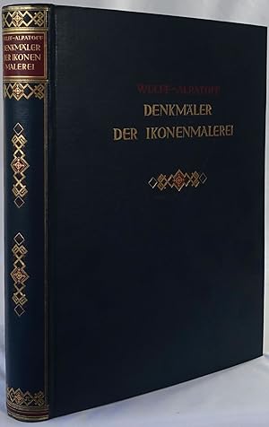 Denkmäler der Ikonenmalerei in kunstgeschichtlicher Folge. Leipzig 1925. 4to. 301 Seiten und 105 ...