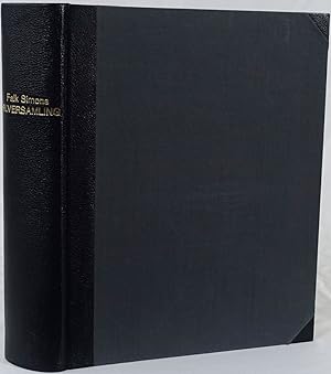 Falk Simons Silversamling. Stockholm 1938. 4to. 329 Seiten. Mit Einführung, beschreibendem Katalo...