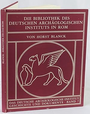 Bild des Verkufers fr Die Bibliothek des Deutschen Archologischen Institus in Rom. Mainz 1979. 4to. 49 Seiten und 8 Tafeln mit 18 Abbildungen. Orig.-Leinenband. zum Verkauf von Antiquariat Schmidt & Gnther