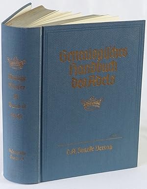 Bild des Verkufers fr Genealogisches Handbuch der adeligen Huser. Adelige Huser A Band II. zum Verkauf von Antiquariat Schmidt & Gnther