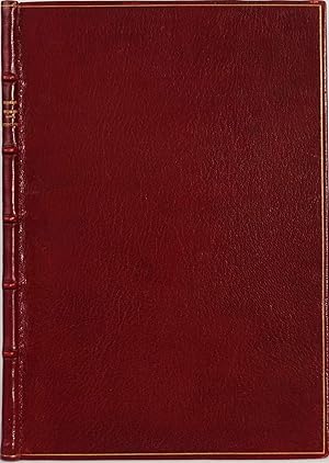 Gedichte. Deutsch von Ludwig Goldscheider. Stuttgart 1924. 4to. 30 Seiten. Roter Orig.-Maroquinba...