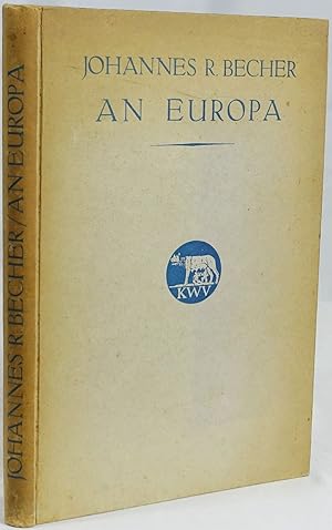 An Europa. Neue Gedichte. Leipzig, Kurt Wolff Verlag 1916. 4to. 130 Seiten. Orig.-Kartoniert mit ...