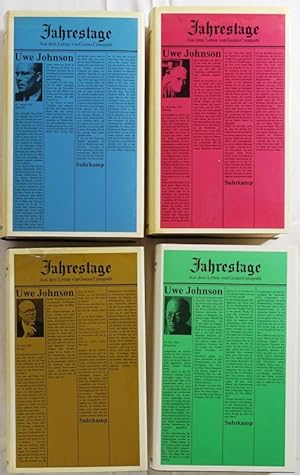 Jahrestage. Aus dem Leben der Gesine Cressphal. 4 Bände. Frankfurt, Suhrkamp (1970-1983). 4to. 18...