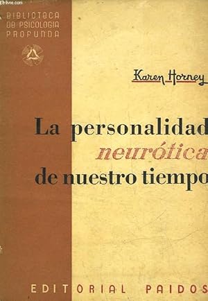 Imagen del vendedor de LA PERSONALIDAD NEUROTICA DE NUESTRO TIEMPO a la venta por Le-Livre