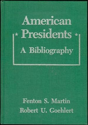 Imagen del vendedor de American Presidents: A Bibliography a la venta por Bookmarc's