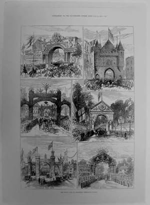 Bild des Verkufers fr Views in Sheffield copy of 1875 PRINT zum Verkauf von Maynard & Bradley