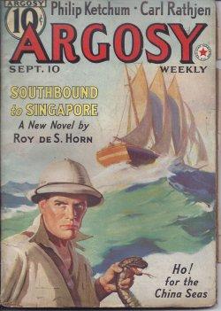 Imagen del vendedor de ARGOSY Weekly: September, Sept. 10, 1938 ("Lost House") a la venta por Books from the Crypt