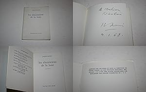 Les électriciens de la lune. Poèmes. 1ère édition dédicacée par Jacques Dalléas.