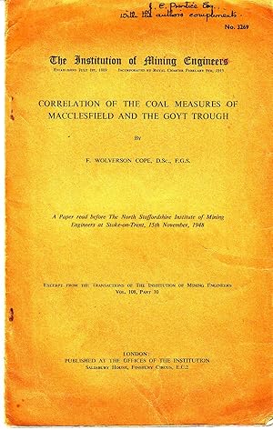 Correlation of the Coal Measures of Macclesfield & The Goyt Trough | A Paper read before the Nort...