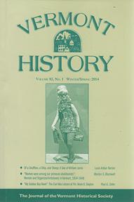 Imagen del vendedor de Vermont History, Volume 82:1 (Winter-Spring, 2014) a la venta por Sutton Books