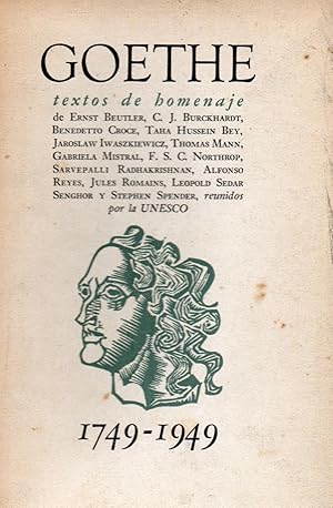 Seller image for GOETHE, TEXTOS DE HOMENAJE 1749-1949 for sale by DEL SUBURBIO  LIBROS- VENTA PARTICULAR