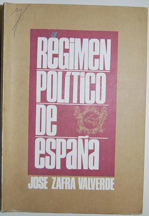 Imagen del vendedor de REGIMEN POLITICO DE ESPAA a la venta por Fbula Libros (Librera Jimnez-Bravo)