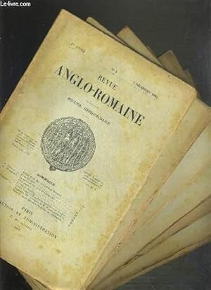 Seller image for REVUE ANGLO-ROMAINE - RECUEIL HEBDOMADAIRE - 8 VOLUMES - DU N1 A 9 / N1 + 3 + 4 + 5 + 6 + 7 + 8 + 9. for sale by Le-Livre