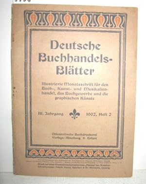 Deutsche Buchhandels-Blätter Heft 2/1902 (Illustrierte Monatsschrift für den Buch-, Kunst- und Mu...