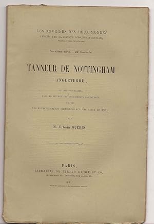TANNEUR de NOTTINGHAM (Angleterre) 1888