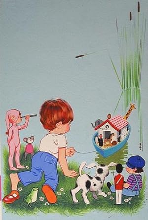 Seller image for Original Artwork for the Dustwrapper of Enid Blyton's 16th Tell-a-Story Book for sale by David Schutte