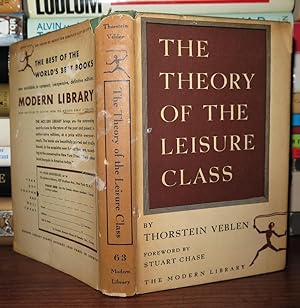 Imagen del vendedor de THE THEORY OF THE LEISURE CLASS a la venta por Rare Book Cellar