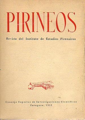 Imagen del vendedor de PIRINEOS. Revista del Instituto de Estudios Pirenaicos. Nmeros 28-29-30 en 1 vol. a la venta por angeles sancha libros