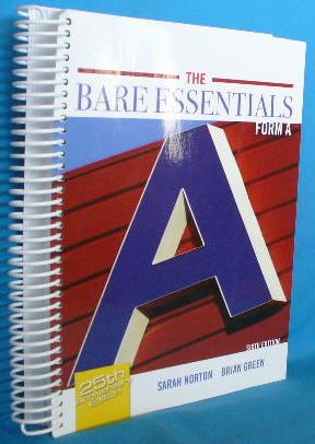 Imagen del vendedor de The Bare Essentials Form A. 6th Edition a la venta por Alhambra Books