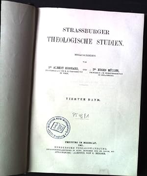 Imagen del vendedor de Strassburger Theologische Studien - Vierter Band a la venta por books4less (Versandantiquariat Petra Gros GmbH & Co. KG)