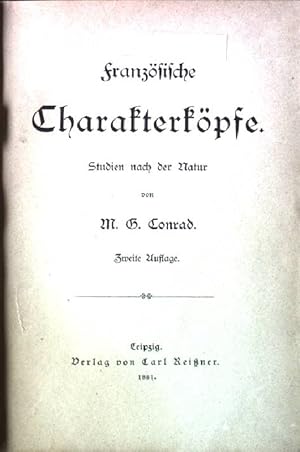 Seller image for Franzsische Charakterkpfe. - Studien nach der Natur. for sale by books4less (Versandantiquariat Petra Gros GmbH & Co. KG)