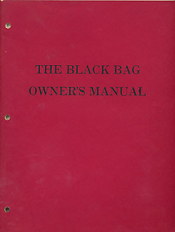 Image du vendeur pour The Black Bag Owner's Manual. Part One. Spookcentre mis en vente par Barter Books Ltd