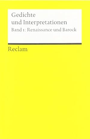 Gedichte und Interpretationen / Renaissance und Barock