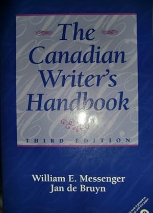 Bild des Verkufers fr The Canadian writer's handbook zum Verkauf von Herr Klaus Dieter Boettcher