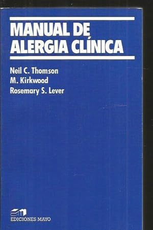 Seller image for MANUAL DE ALERGIA CLINICA for sale by Desvn del Libro / Desvan del Libro, SL