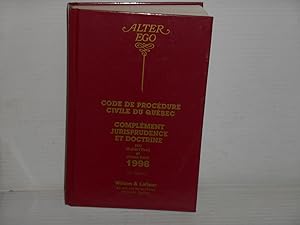 Code De Procédure Civile Du Québec, Complément Jurisprudence et Doctrine, 1998