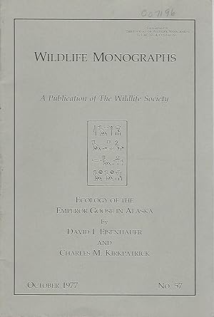Image du vendeur pour Ecology of the Emperor Goose in Alaska (Wildlife Monographs, No. 57, October, 1977) mis en vente par Dorley House Books, Inc.