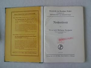 Seller image for Rechtsstreit. Grundrisse des Deutschen Rechts. for sale by Antiquariat Bookfarm