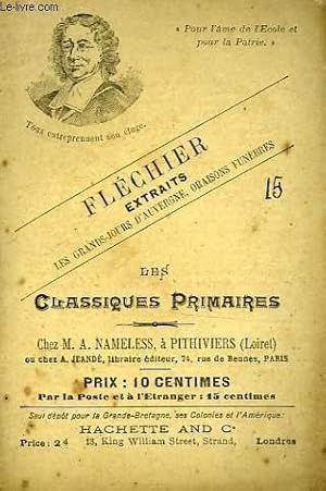 Bild des Verkufers fr LES CLASSIQUES PRIMAIRES - EXTRAITS - ARRIVEE DES MAGISTRATS DES GRANDS-JOURS A CLERMONT - LES DAMES DE CLERMONT - UNE AVENTURE DE MLLE DE SCUDERY - UN TYRANNEAU DE PROVINCE - EFFETS DES GRANDS-JOURS - MORTS DE TURENNE - JULIE D'ANGENNES zum Verkauf von Le-Livre