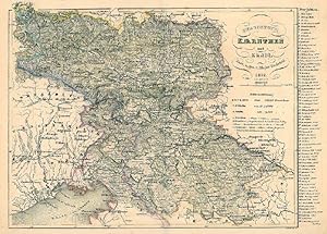 KÄRNTEN. - Karte. "Herzogthum Kaernthen und Krain 1852".