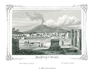 POMPEI. "Das Forum in Pompeji".