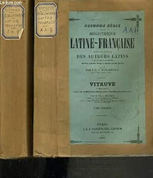 Bild des Verkufers fr L'ARCHITECTURE DE VITRUVE - 2 VOLUMES - 3 TOMES - 1 + 2 + DERNIER / SECONDES SERIE DE LA BIBLIOTHEQUE LATINE-FRANCAISE DEPUIS ADRIEN JUSQU'A GREGOIRE DE TOURS. zum Verkauf von Le-Livre