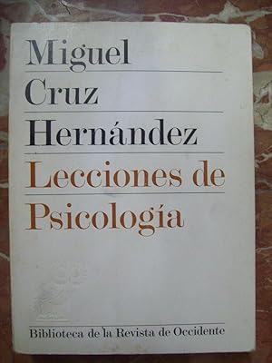 Immagine del venditore per LECCIONES DE PSICOLOGA venduto da Itziar Arranz Libros & Dribaslibros