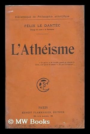 Image du vendeur pour L'Atheisme mis en vente par MW Books