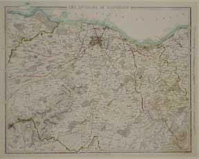 The Environs of Edinburgh [map].