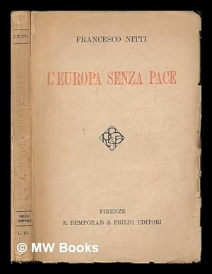 Seller image for L'Europa Senza Pace for sale by MW Books